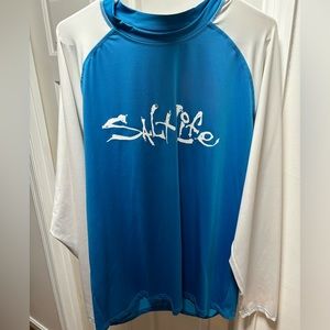 Salt life long sleeve fishing shirt size XL